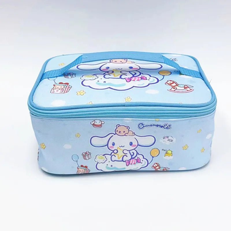 2024 Autumn/Winter New Student Super Insulated Large Capacity Lunch Box Bag Cute Anime Cartoon Surrounding Exquisite Bento Bag - Chic Cart