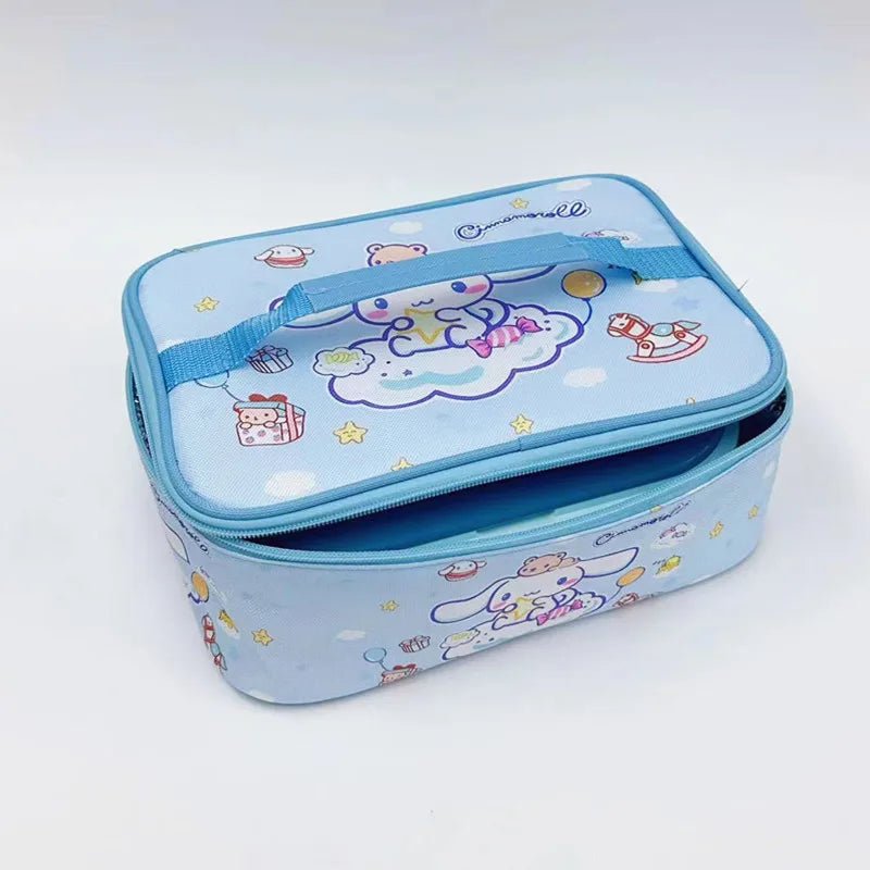 2024 Autumn/Winter New Student Super Insulated Large Capacity Lunch Box Bag Cute Anime Cartoon Surrounding Exquisite Bento Bag - Chic Cart
