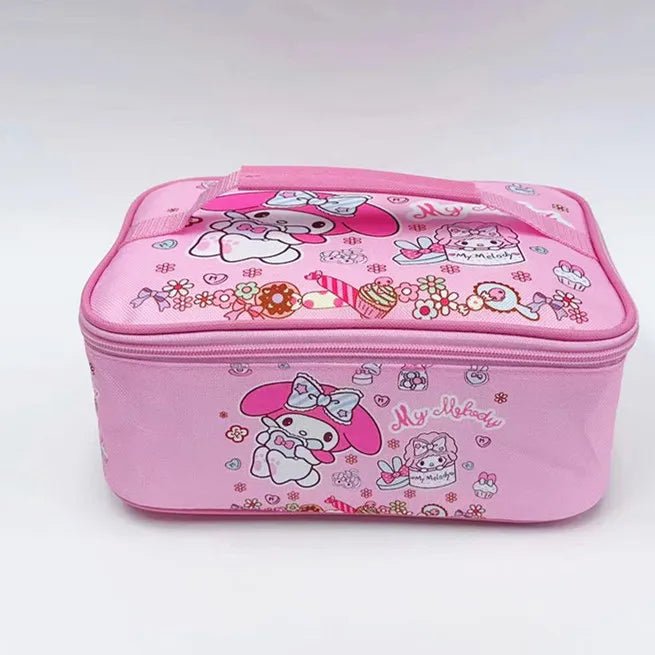 2024 Autumn/Winter New Student Super Insulated Large Capacity Lunch Box Bag Cute Anime Cartoon Surrounding Exquisite Bento Bag - Chic Cart