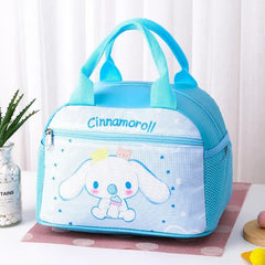 Cinnamoroll & Kuromi Insulated Lunch Bag With Side Pocket, Hello Kitty Widened Aluminum Foil Material Waterproof Bento Bag - Chic Cart