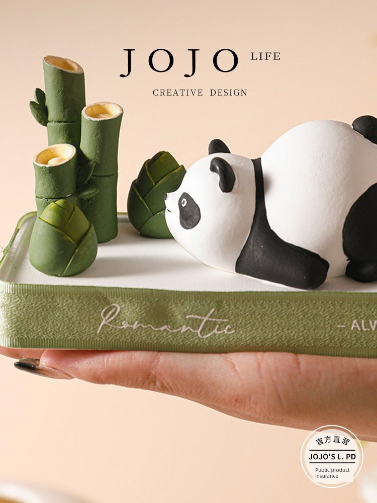 Jojo's L. Pd. Drag. Car Decoration Aromatherapy Perfume Cute Panda Essential Oil Fragrant Stone | Drag Racing - Chic Cart
