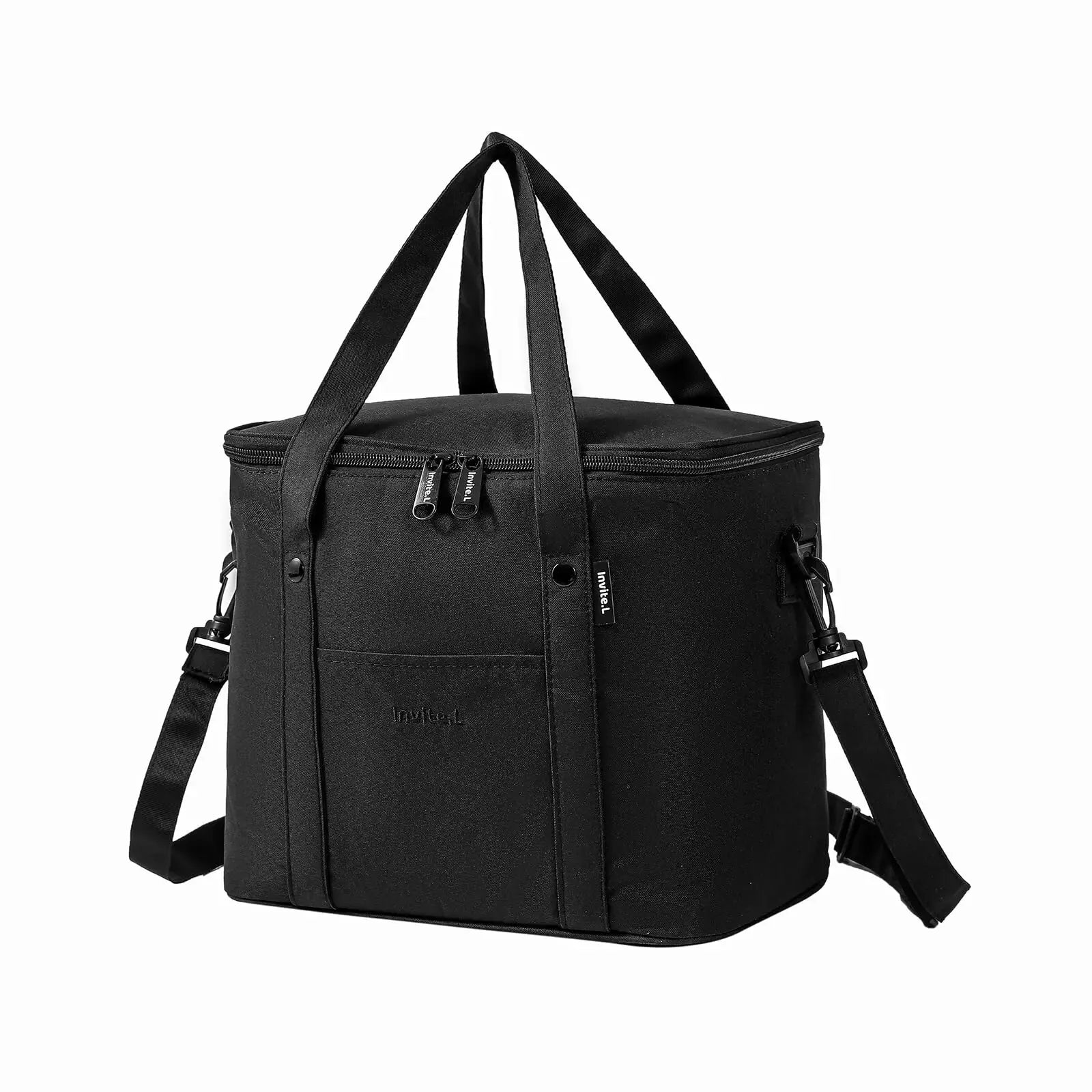1pc Insulated Lunch Bag For Men/Women, Reusable Large Lunch Cooler Box Tote Shoulder Strap For Work Office Picnic Beach Travel F - Chic Cart