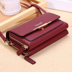 Women's Wallet Korean Handbag Multi Card Large Capacity Casual Shoulder Bag Mobile Phone Packet Fashion New Style - Chic Cart