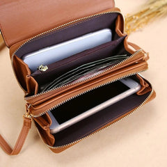 Women's Wallet Korean Handbag Multi Card Large Capacity Casual Shoulder Bag Mobile Phone Packet Fashion New Style - Chic Cart