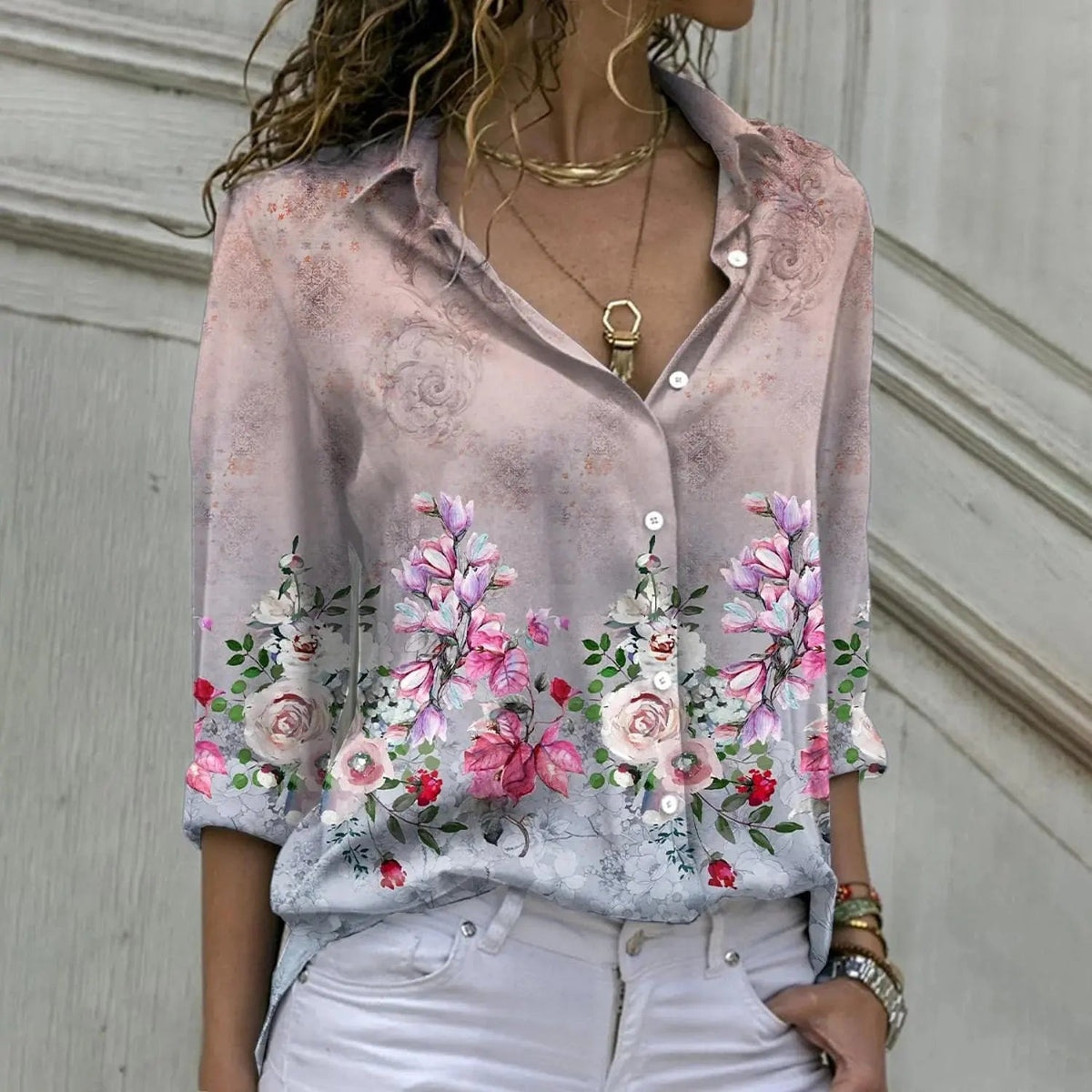 Elegant Loose Shirt Women Casual Women Shirts Temperament Long Sleeve Women Shirts - Chic Cart
