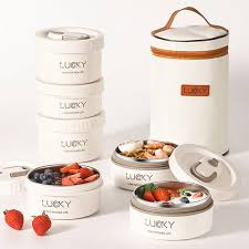 Thermal Lunch Box Portable Japanese Style Bento Box Lunchbox Leakproof Food Container Microwave oven Dinnerware for Students - Chic Cart 