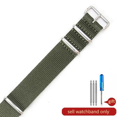 For Dw Seiko Omega Rudder Tissot Quick - Speed Armani Seagull Ck Watches Accessories Women Nylon Canvas Men Hoop Watchbands
