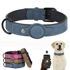 GPS Tracker Dog Collar PU Leather Dog  Collars Anti-lost Pet Pug Chihuahua Necklace Adjustable for Small Medium Large Dogs