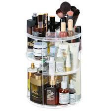 Rotate Cosmetics Storage Box Desktop Dresser Fancy Skincare Shelves Lipstick Perfume Storage Tray
