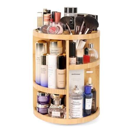 Rotate Cosmetics Storage Box Desktop Dresser Fancy Skincare Shelves Lipstick Perfume Storage Tray