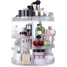 Rotate Cosmetics Storage Box Desktop Dresser Fancy Skincare Shelves Lipstick Perfume Storage Tray