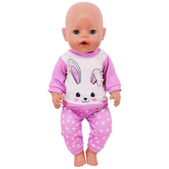 2 Pcs/Set=Shirts + Pants Doll Clothes Accessories For Born Baby 43cm Items & 18 Inch American Doll Girl's Toys & Our Generation - Chic Cart
