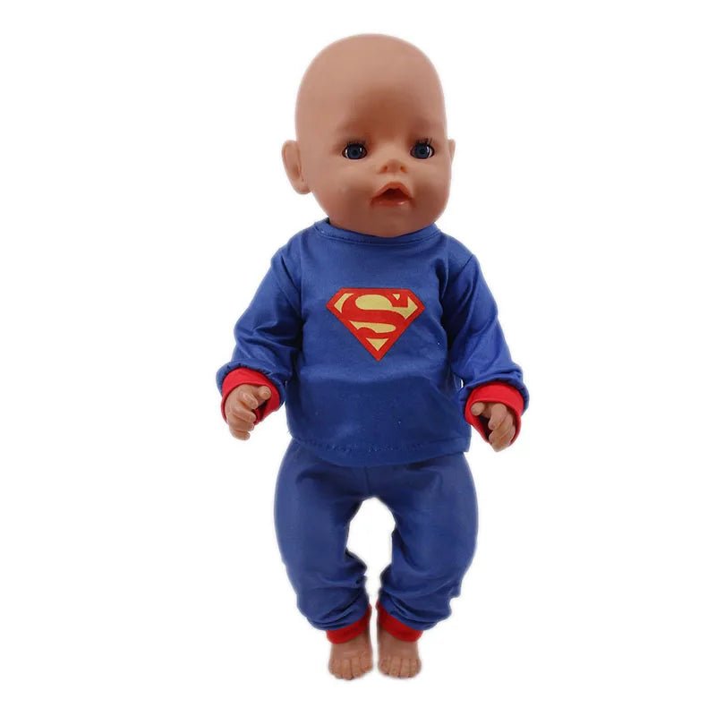 2 Pcs/Set=Shirts + Pants Doll Clothes Accessories For Born Baby 43cm Items & 18 Inch American Doll Girl's Toys & Our Generation - Chic Cart