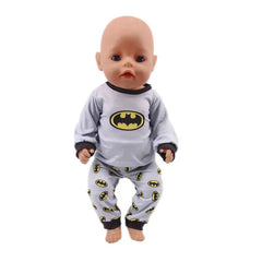 2 Pcs/Set=Shirts + Pants Doll Clothes Accessories For Born Baby 43cm Items & 18 Inch American Doll Girl's Toys & Our Generation - Chic Cart